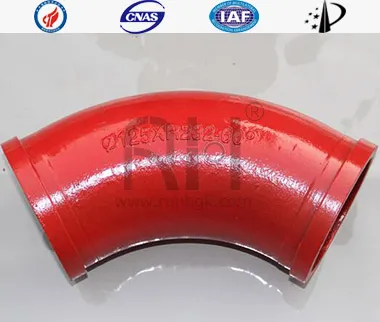 Concrete Boom Pump Wear Resistant Bend Pipe Monometallic Cast23