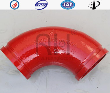 Concrete Boom Pump Wear Resistant Bend Pipe Monometallic Cast33