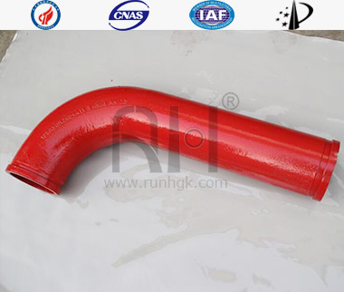 Concrete Boom Pump Wear Resistant Bend Pipe Monometallic Cast42