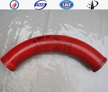 Stationary Concrete Pump Seamless Bend Pipe ST52 DN125  SK Flange_4
